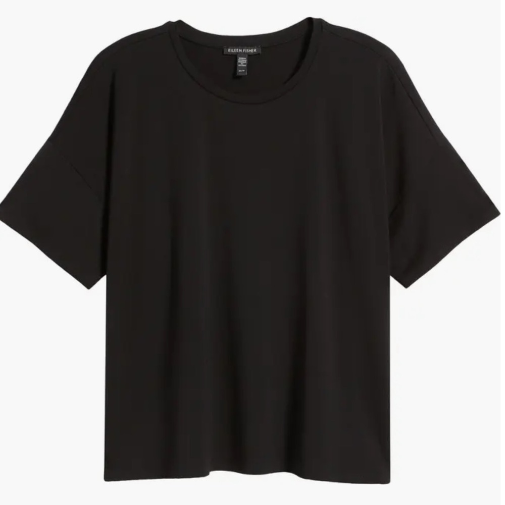 Eileen Fisher —Bateau Neck Boxy T-Shirt